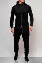 Laden Sie das Bild in den Galerie-Viewer.2 pieces Autumn Running tracksuit men Sweatshirt
