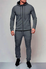 Laden Sie das Bild in den Galerie-Viewer.2 pieces Autumn Running tracksuit men Sweatshirt
