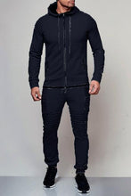 Laden Sie das Bild in den Galerie-Viewer.2 pieces Autumn Running tracksuit men Sweatshirt
